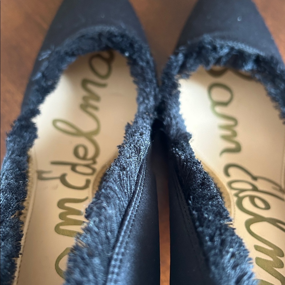Sam Edelman Black Haylan Frayed Pumps - Picture 15 of 16